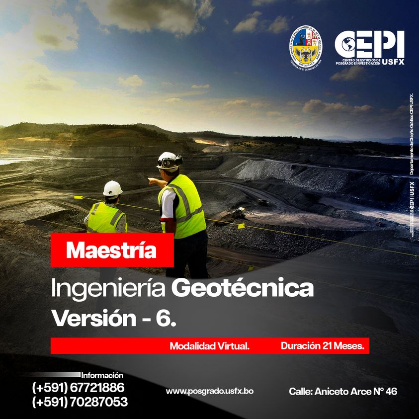 Maestría: Ingeniería Geotécnica Ver. 6