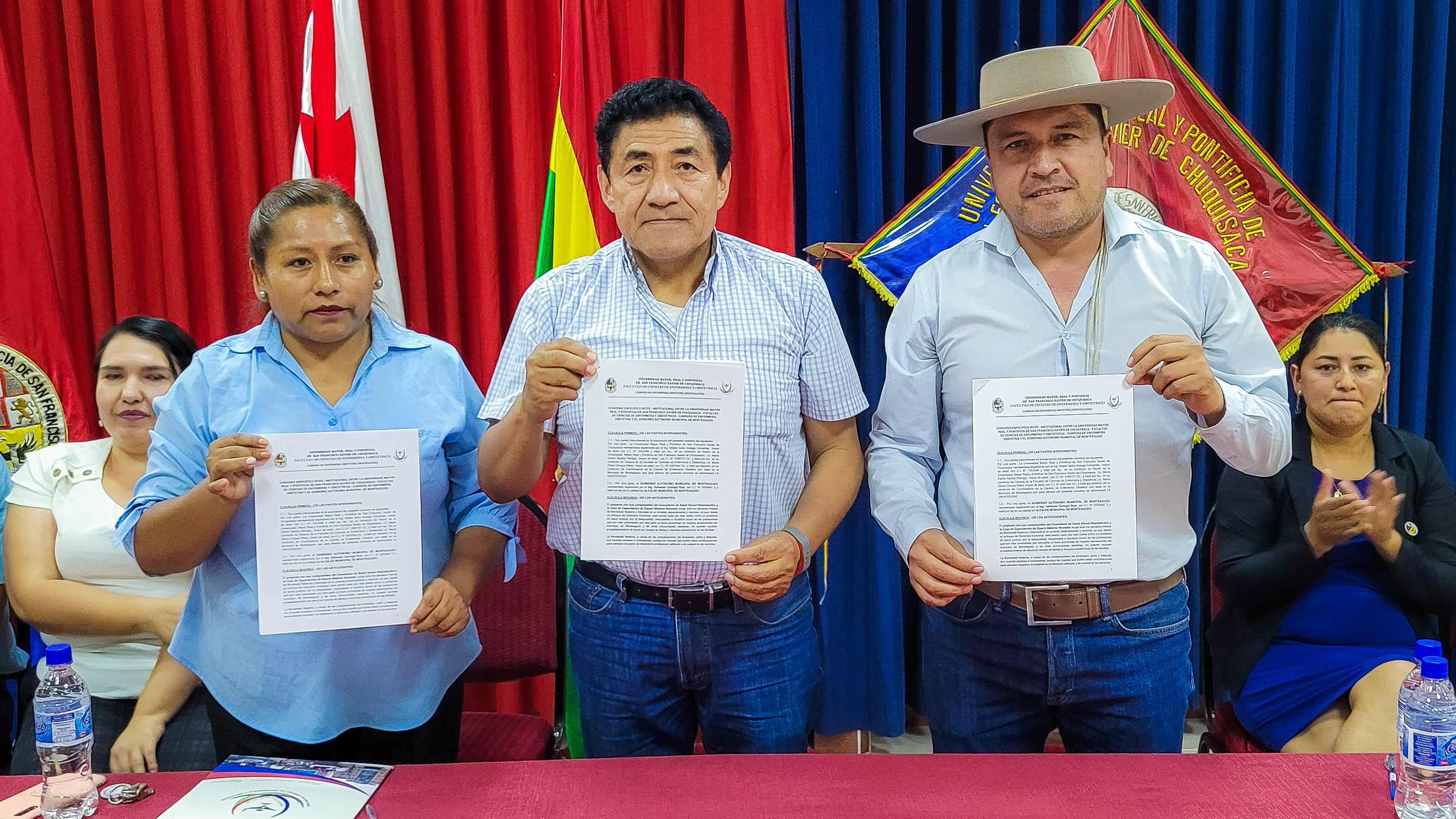 La USFX firmó un convenio con el municipio de Monteagudo para que los estudiantes de Enfermería realicen sus prácticas académicas