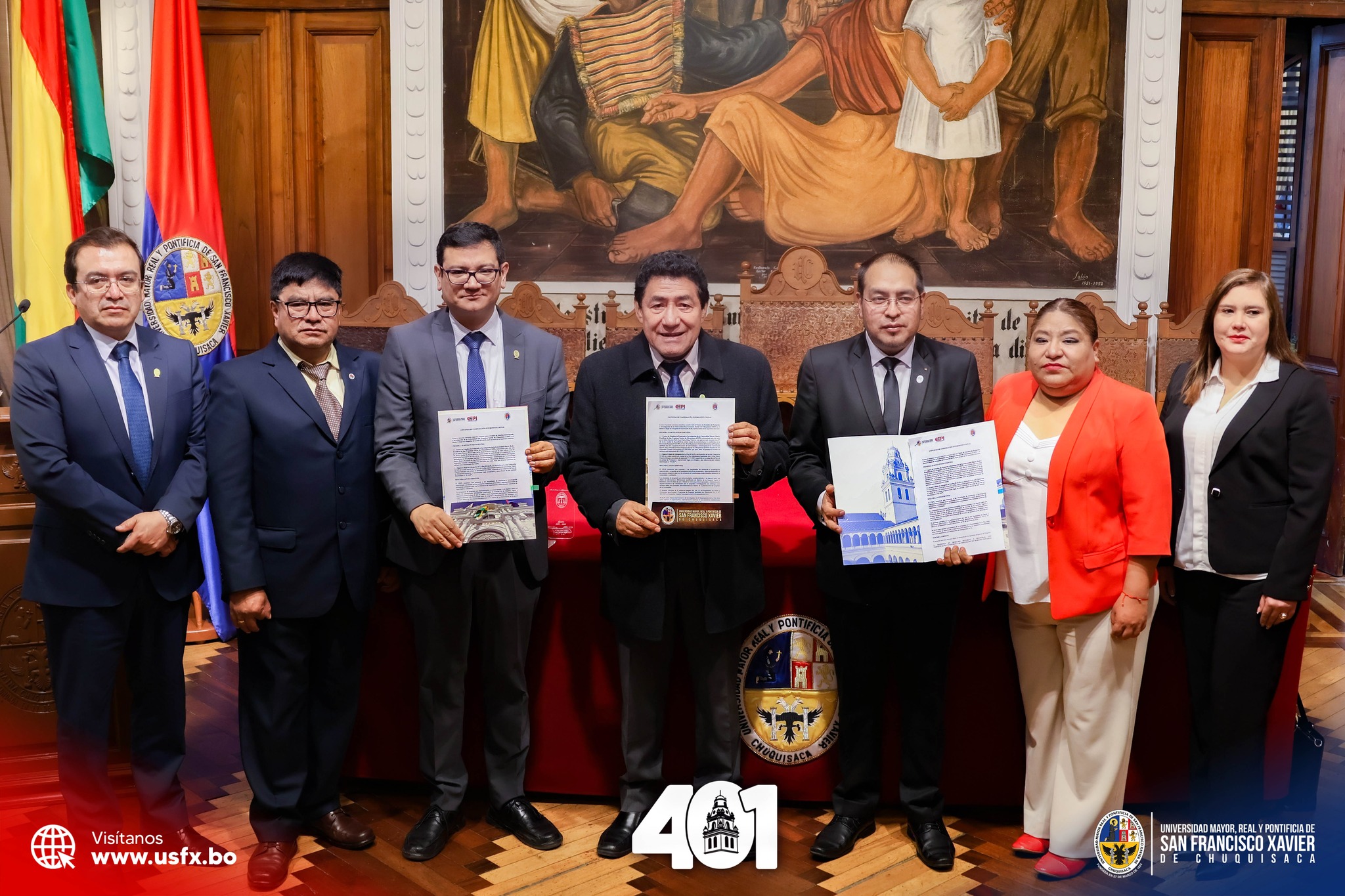 La Universidad acordó con el Colegio de Abogados de La Paz desarrollar cuatro maestrías